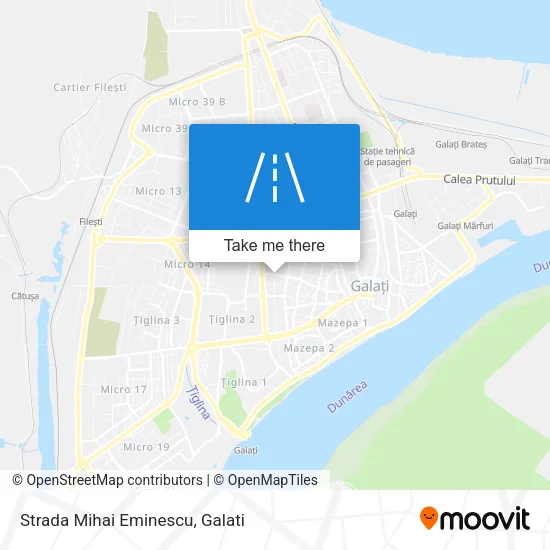Strada Mihai Eminescu map