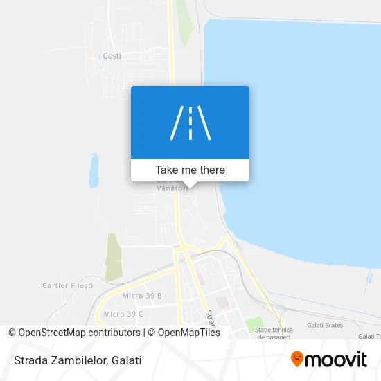 Strada Zambilelor map