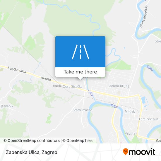 Žabenska Ulica map