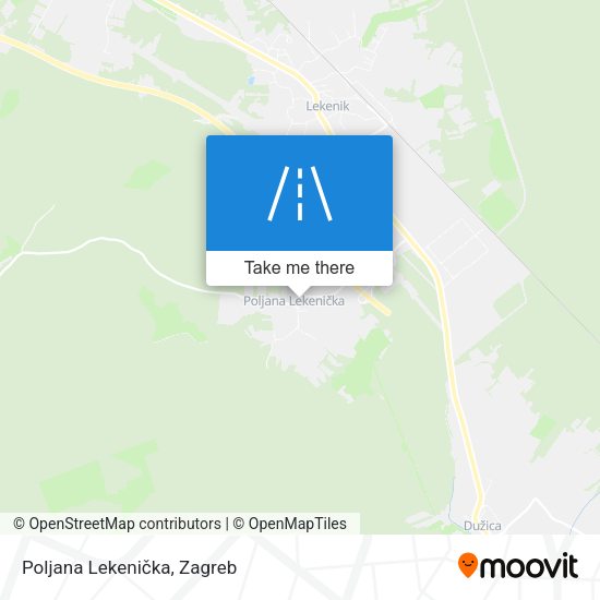 Poljana Lekenička map