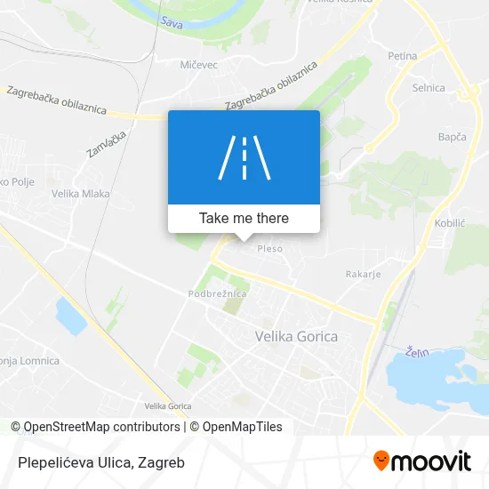 Plepelićeva Ulica map