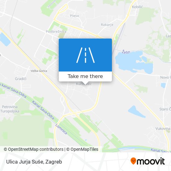 Ulica Jurja Suše map