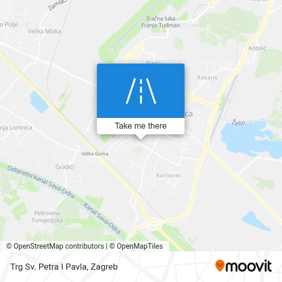 Trg Sv. Petra I Pavla map