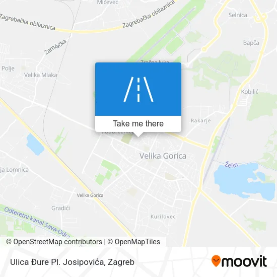 Ulica Đure Pl. Josipovića map
