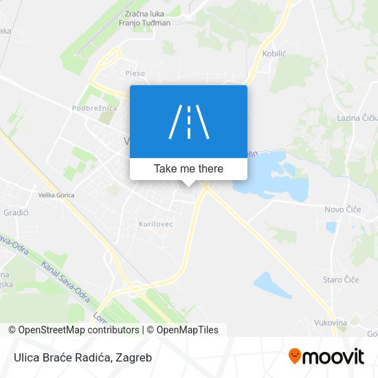 Ulica Braće Radića map