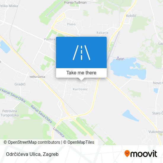 Odrčićeva Ulica map