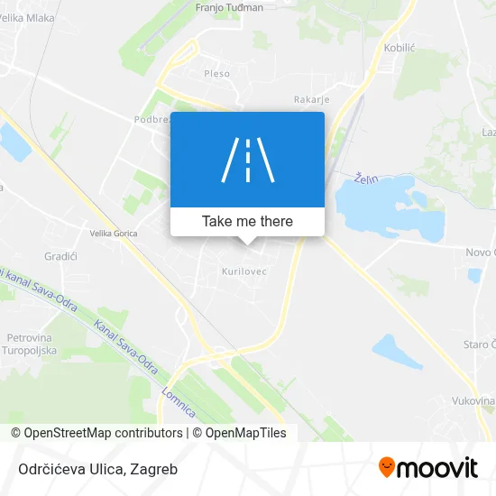 Odrčićeva Ulica map