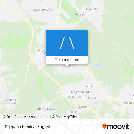 Stjepana Klečića map