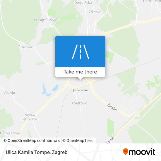 Ulica Kamila Tompe map