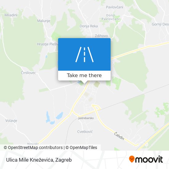 Ulica Mile Kneževića map