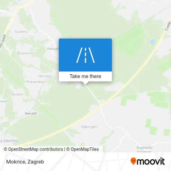 Mokrice map