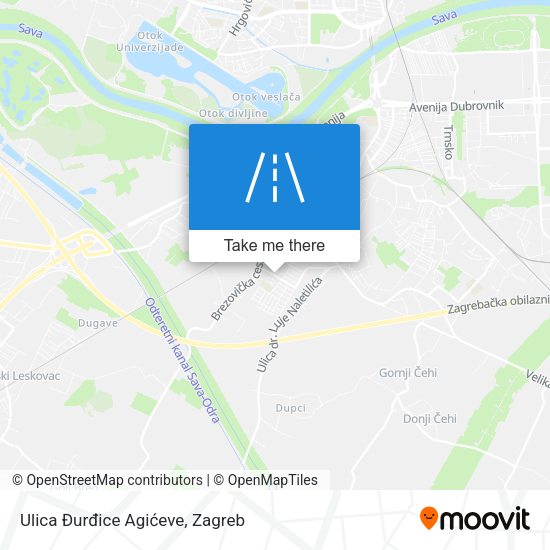 Ulica Đurđice Agićeve map
