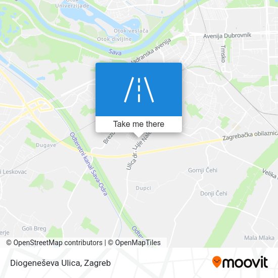 Diogeneševa Ulica map