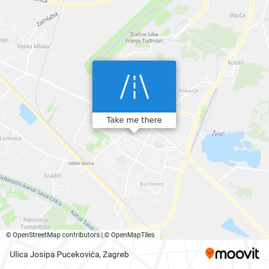 Ulica Josipa Pucekovića map