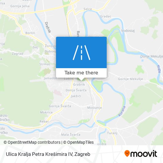 Ulica Kralja Petra Krešimira IV map