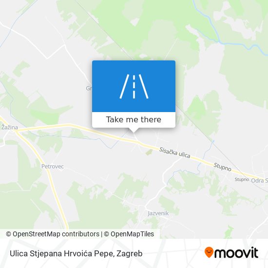 Ulica Stjepana Hrvoića Pepe map