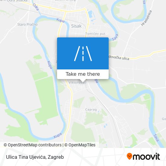 Ulica Tina Ujevića map