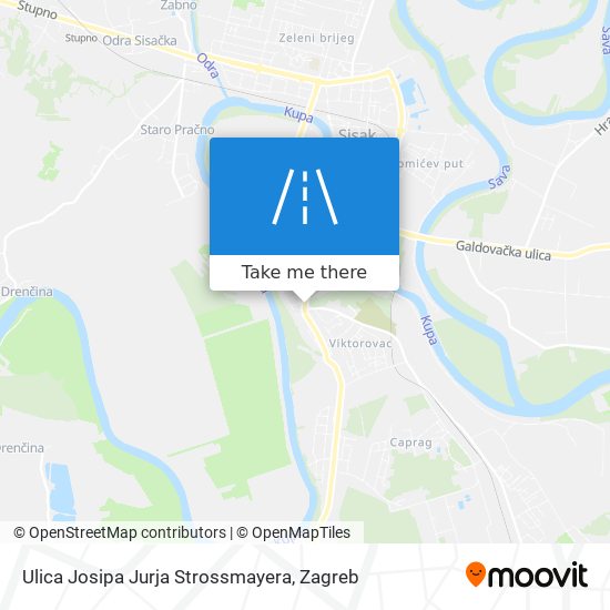 Ulica Josipa Jurja Strossmayera map