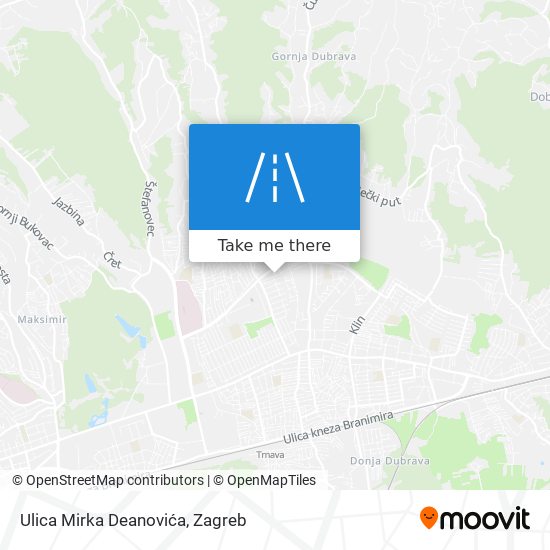 Ulica Mirka Deanovića map