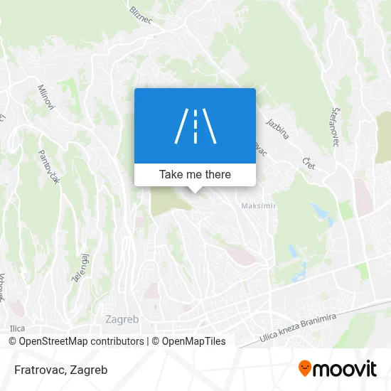 Fratrovac map