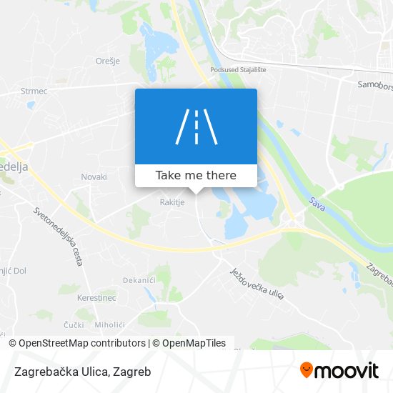 Zagrebačka Ulica map