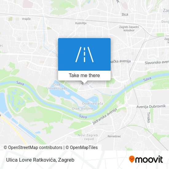 Ulica Lovre Ratkovića map