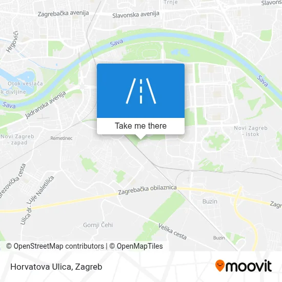 Horvatova Ulica map