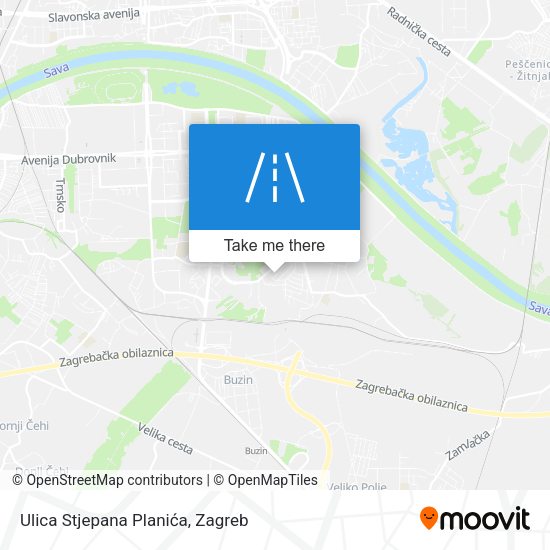 Ulica Stjepana Planića map