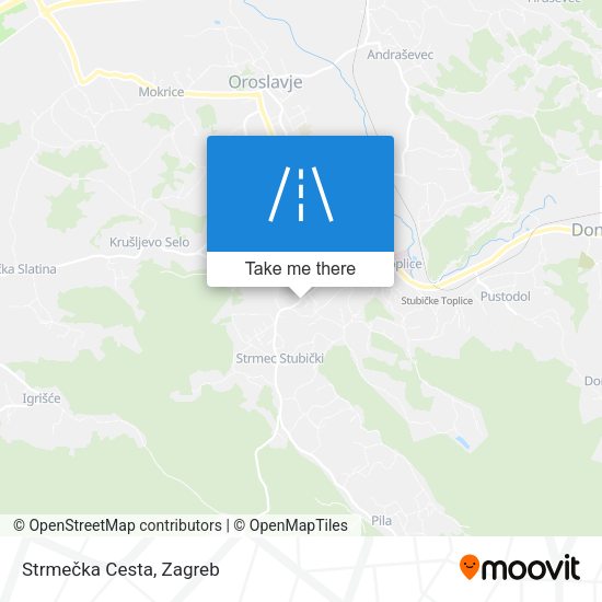 Strmečka Cesta map