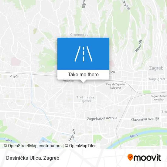 Desinićka Ulica map