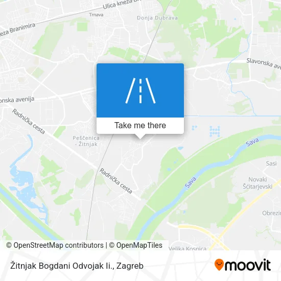 Žitnjak Bogdani Odvojak Ii. map
