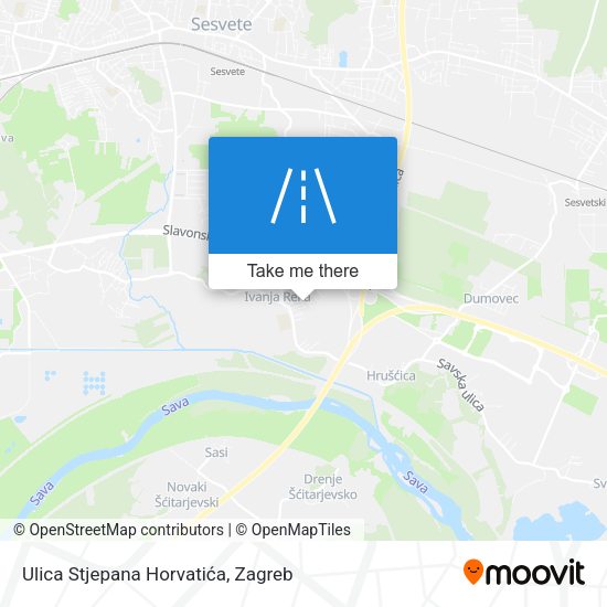 Ulica Stjepana Horvatića map