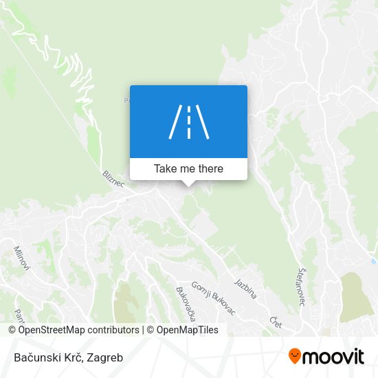 Bačunski Krč map