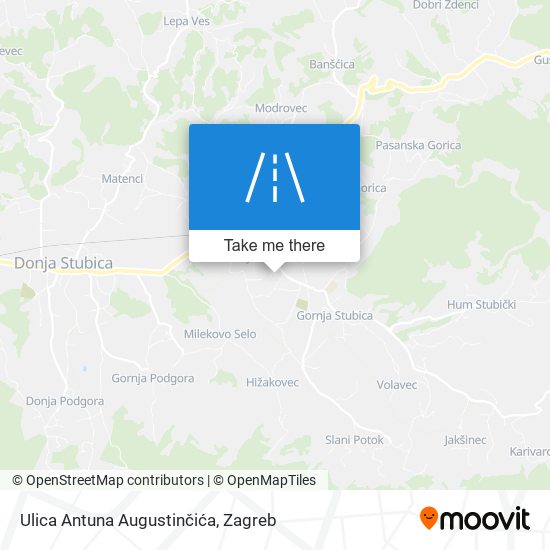 Ulica Antuna Augustinčića map