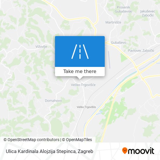 Ulica Kardinala Alojzija Stepinca map