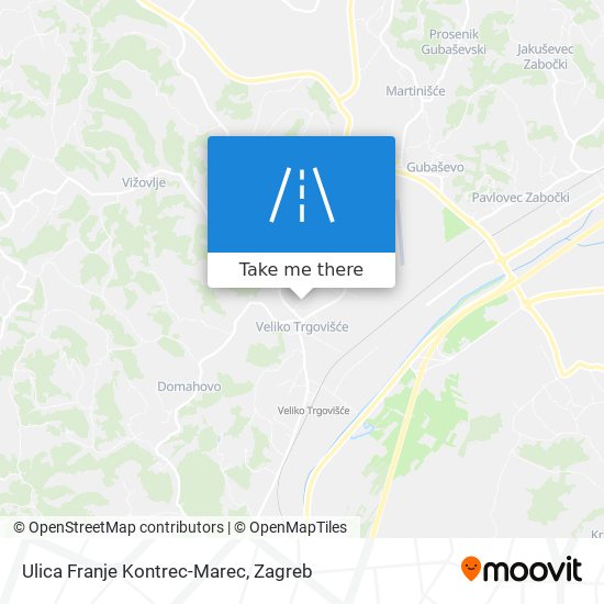 Ulica Franje Kontrec-Marec map