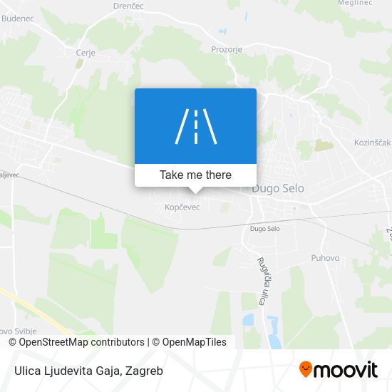 Ulica Ljudevita Gaja map
