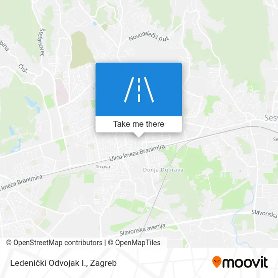Ledenički Odvojak I. map