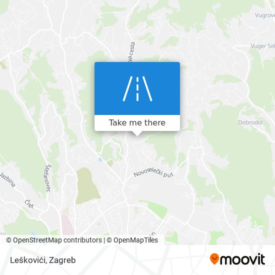 Leškovići map