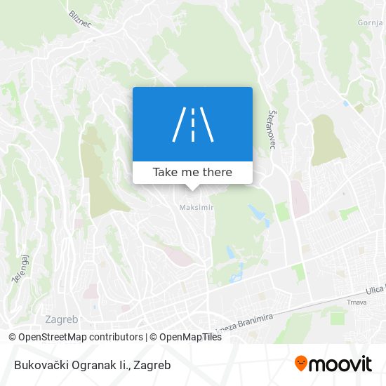 Bukovački Ogranak Ii. map