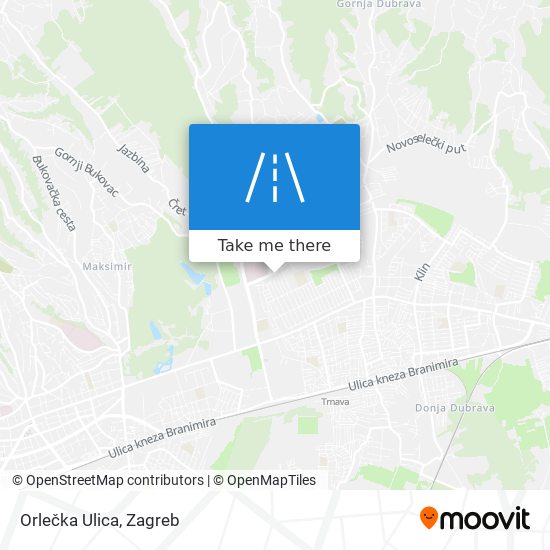 Orlečka Ulica map