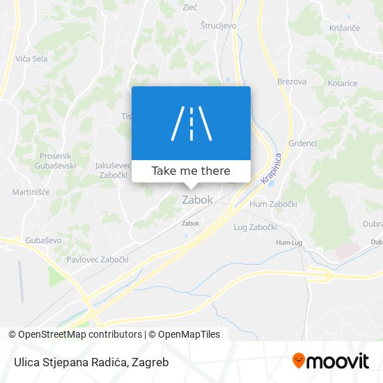 Ulica Stjepana Radića map