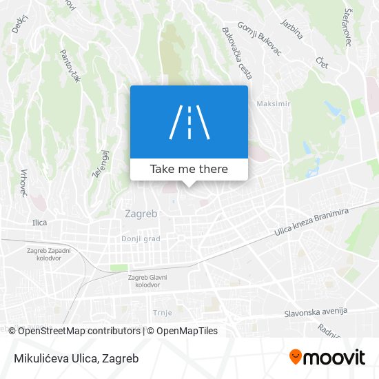 Mikulićeva Ulica map