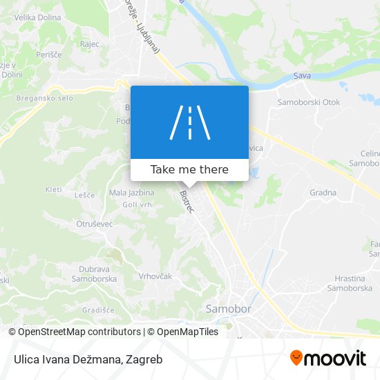 Ulica Ivana Dežmana map