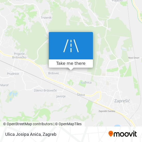 Ulica Josipa Anića map