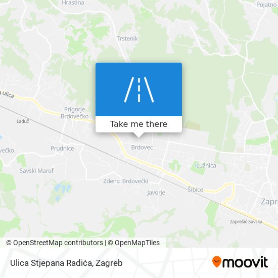 Ulica Stjepana Radića map