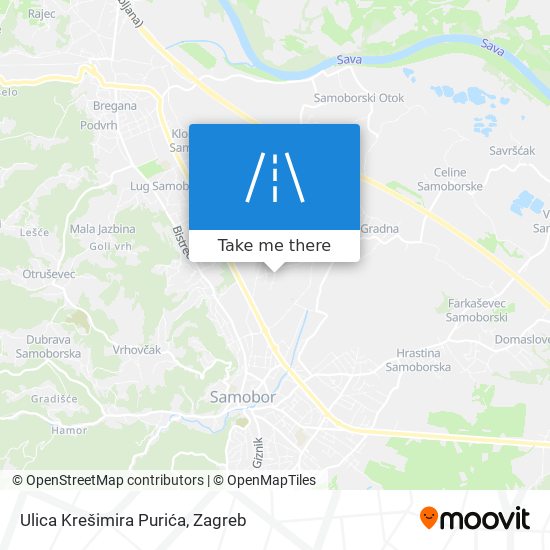 Ulica Krešimira Purića map