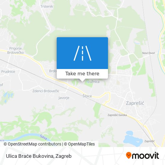 Ulica Braće Bukovina map