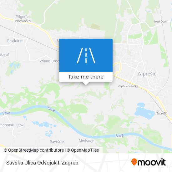 Savska Ulica Odvojak I map