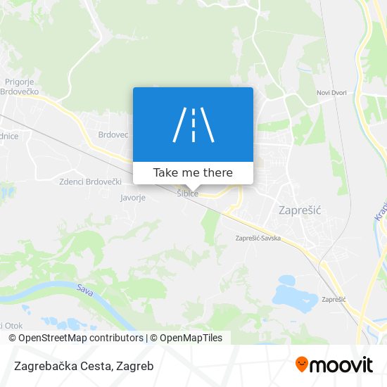 Zagrebačka Cesta map